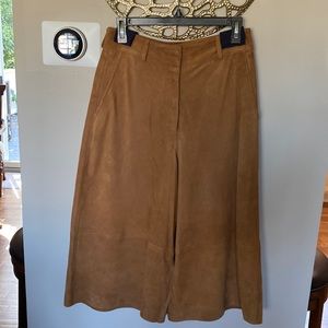 Massimo Dutti M suede cropped culottes gaucho